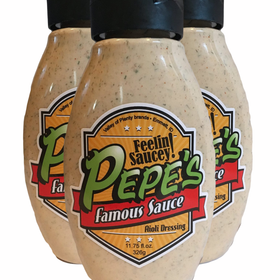 Pepe's Famous Aioli Dressing - 3 Bottle Bundle, ﻿FREE SHIPPING!!